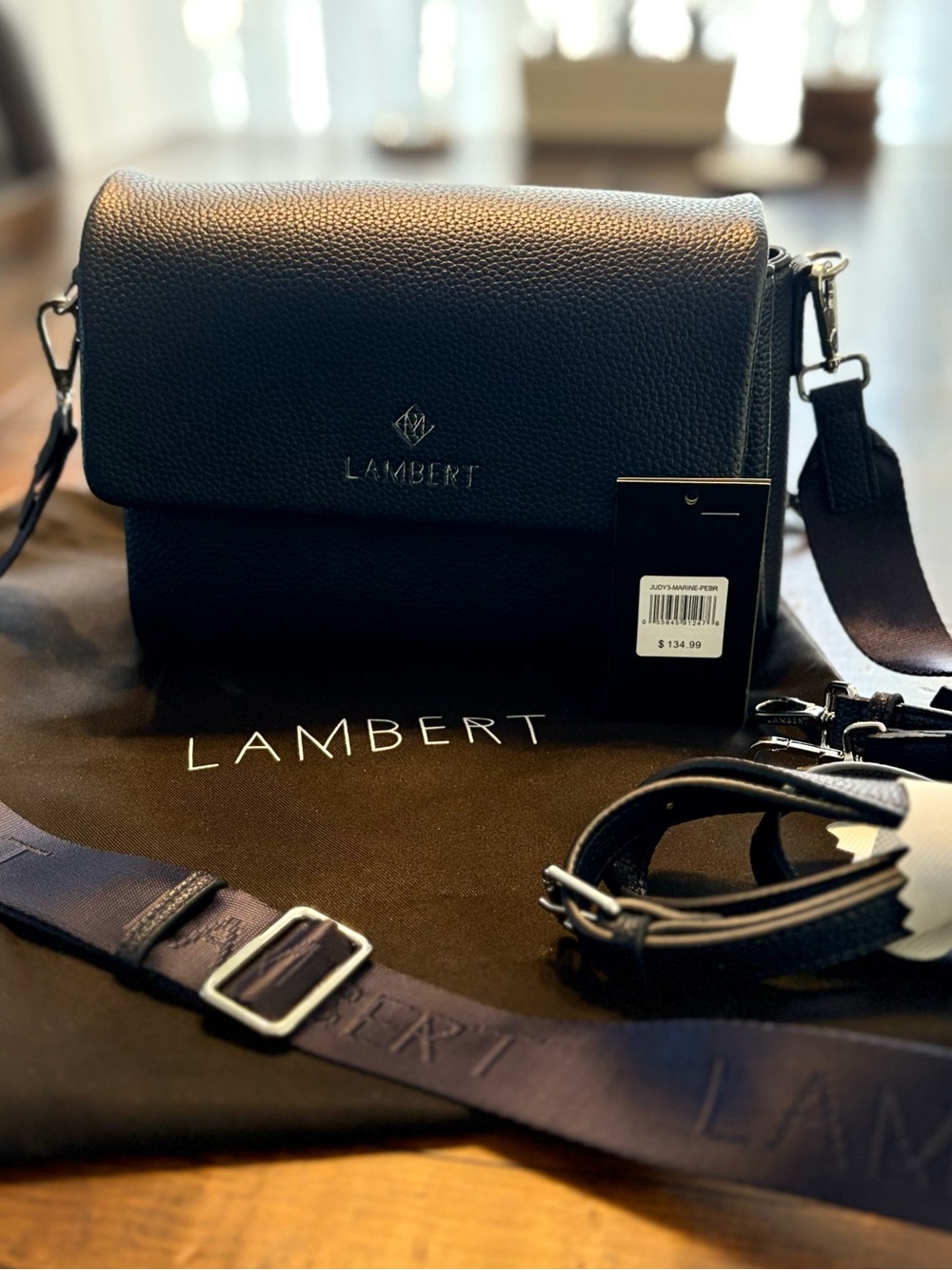 Lambert The Judy – Marine Vegan Leather Crossbody Bag